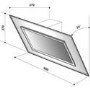 De Dietrich DHD1192X Black Glass And Stainless Steel 90cm Wide Angled Chimney Cooker Hood