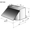GRADE A2 - De Dietrich DHE1146A Built-in 60cm Integrated Hood Stainless Steel