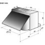 GRADE A3 - De Dietrich DHE1146A 60cm wide Integrated Cooker Hood
