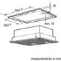 Bosch DHL555BGB Serie 4 53cm Wide Canopy Hood Silver Metallic