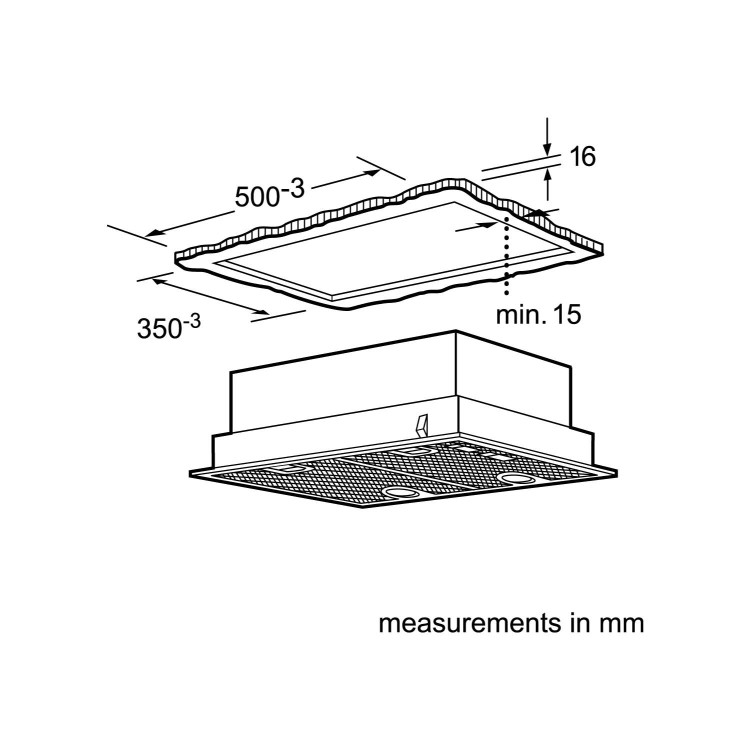 Bosch DHL555BGB Serie 4 53cm Wide Canopy Hood Silver Metallic