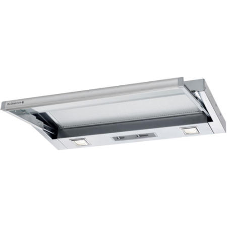 GRADE A1 - De Dietrich DHT1116X 60cm Wide Fully Telescopic Integrated Cooker Hood