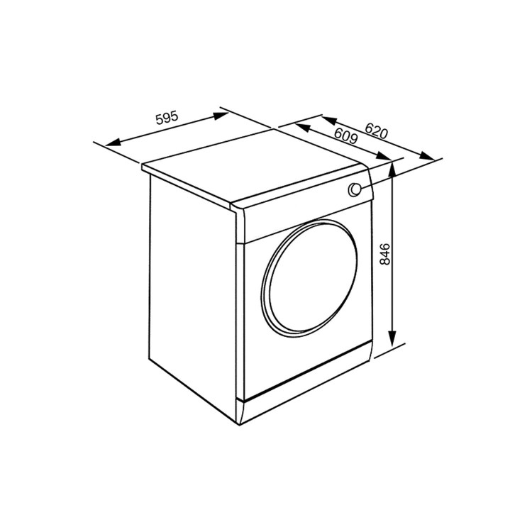 Smeg DHT71EUK Freestanding Tumble Dryer 7kg - White