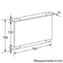 Bosch DHZ9551 90cm wide Splashback