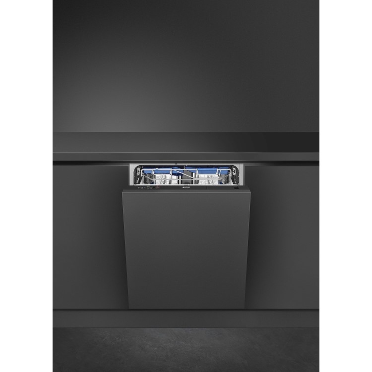 Smeg DI13EF2 13 Place Fully Integrated Dishwasher With Cutlery Tray