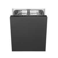 Smeg Integrated Dishwasher - Self-Cleaning, D-Rated, Black control panel