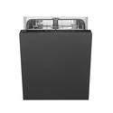 Smeg Integrated Dishwasher - Self-Cleaning D-Rated Black control panel