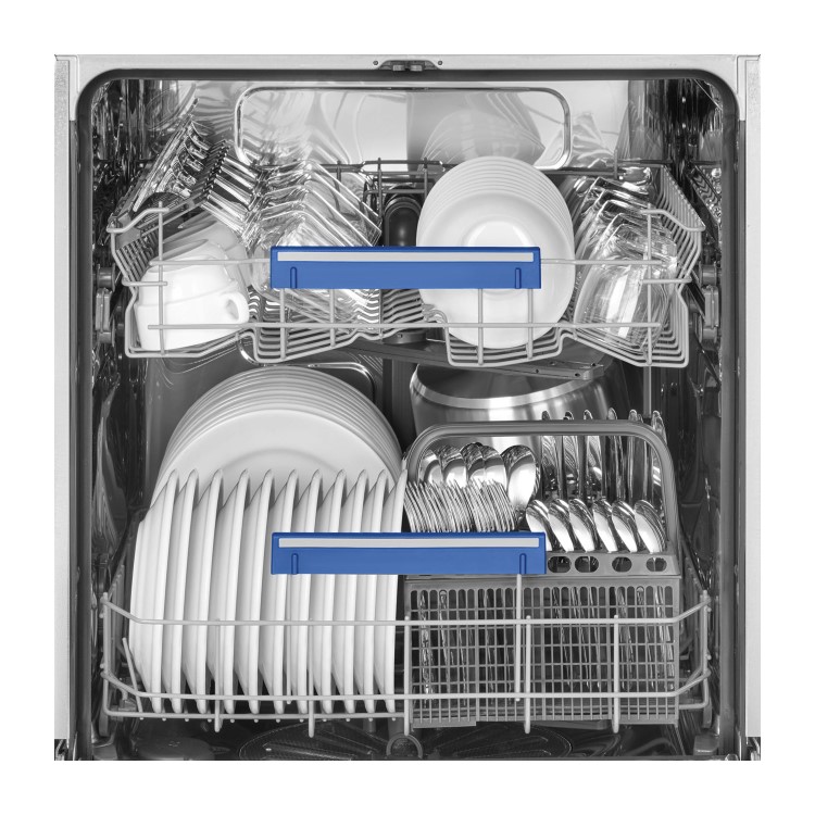 Smeg Integrated Dishwasher - Self-Cleaning, D-Rated, Black control panel