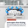 Smeg Integrated Dishwasher - Self-Cleaning, D-Rated, Black control panel