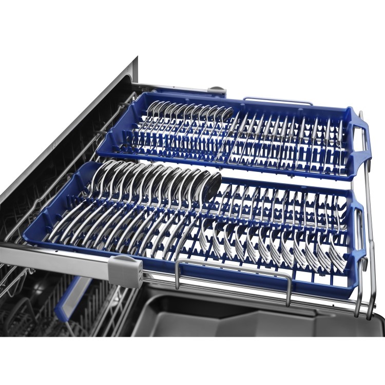 Smeg Universal Integrated Dishwasher - A-Rated, Silver control panel