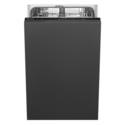 Smeg Integrated Slimline Dishwasher - DryAssist+ D-Rated Black Control Panel