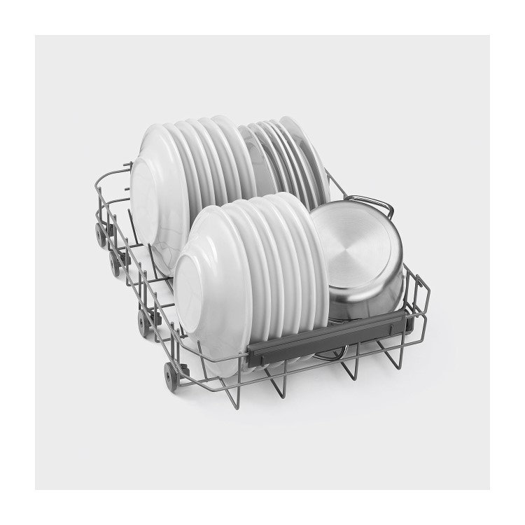 Smeg Universal Integrated Slimline Dishwasher - Black control panel