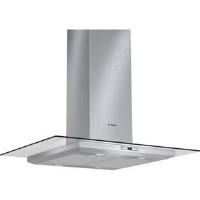 Bosch DIA098E50B Exxcel 90cm Brushed Steel Island Cooker Hood With Flat Glass Canopy
