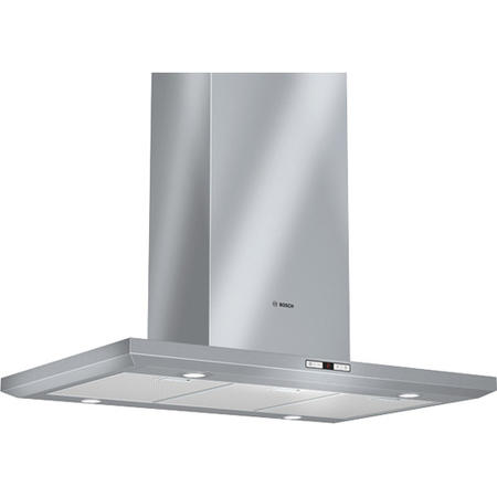 Bosch DIB09E850B Exxcel Facetted Box Design 90cm Island Hood - Brushed Steel