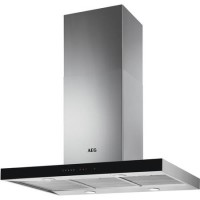 Refurbished AEG DIE5961HG 90cm Slimline Island Hood with Hob2Hood Stainless Steel