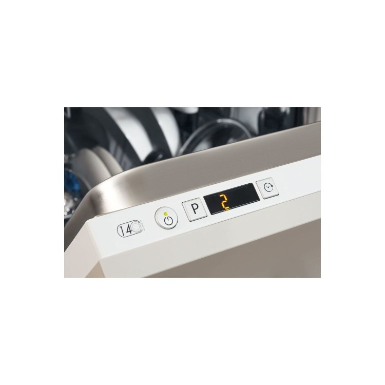 GRADE A1 - Indesit Extra DIFP8T96Z 14 Place Fully Integrated Dishwasher with Quick Wash - White