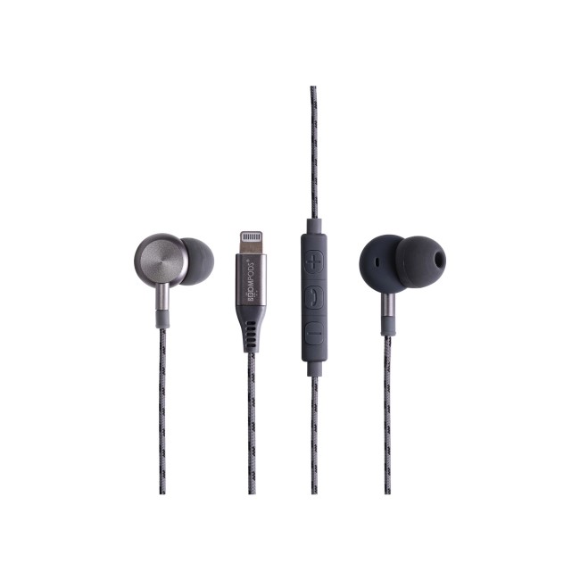 BoomPods DigiBuds Lightning Connector Earbuds - Mfi Certified - Graphite