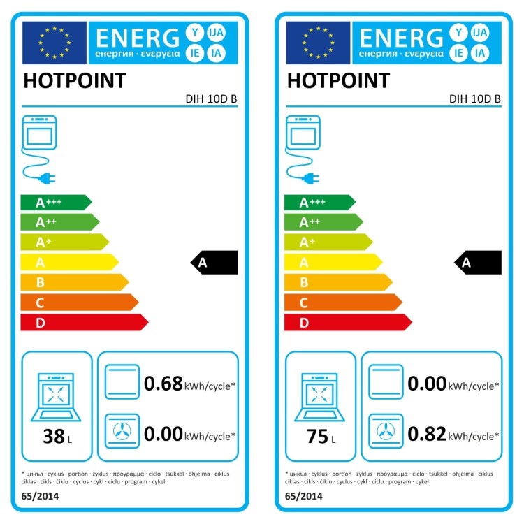Hotpoint DIH10DB Built-In Electric Double Oven - Black