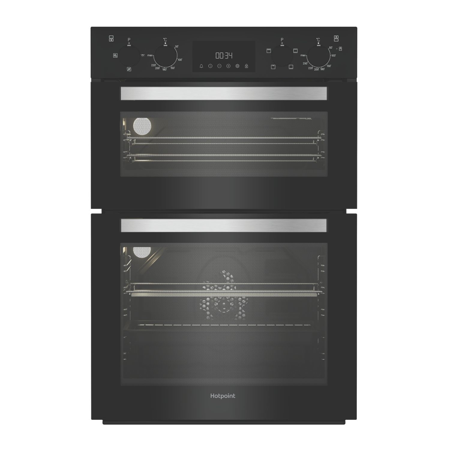 Hotpoint DIH10DB Built In Electric Double Oven in Black