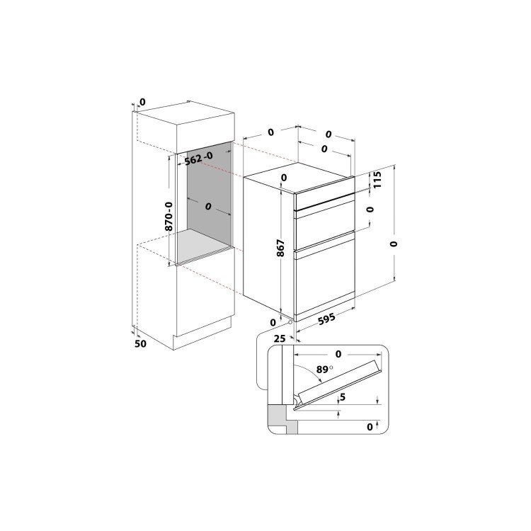 Hotpoint Built-In Electric Double Oven - Stainless Steel