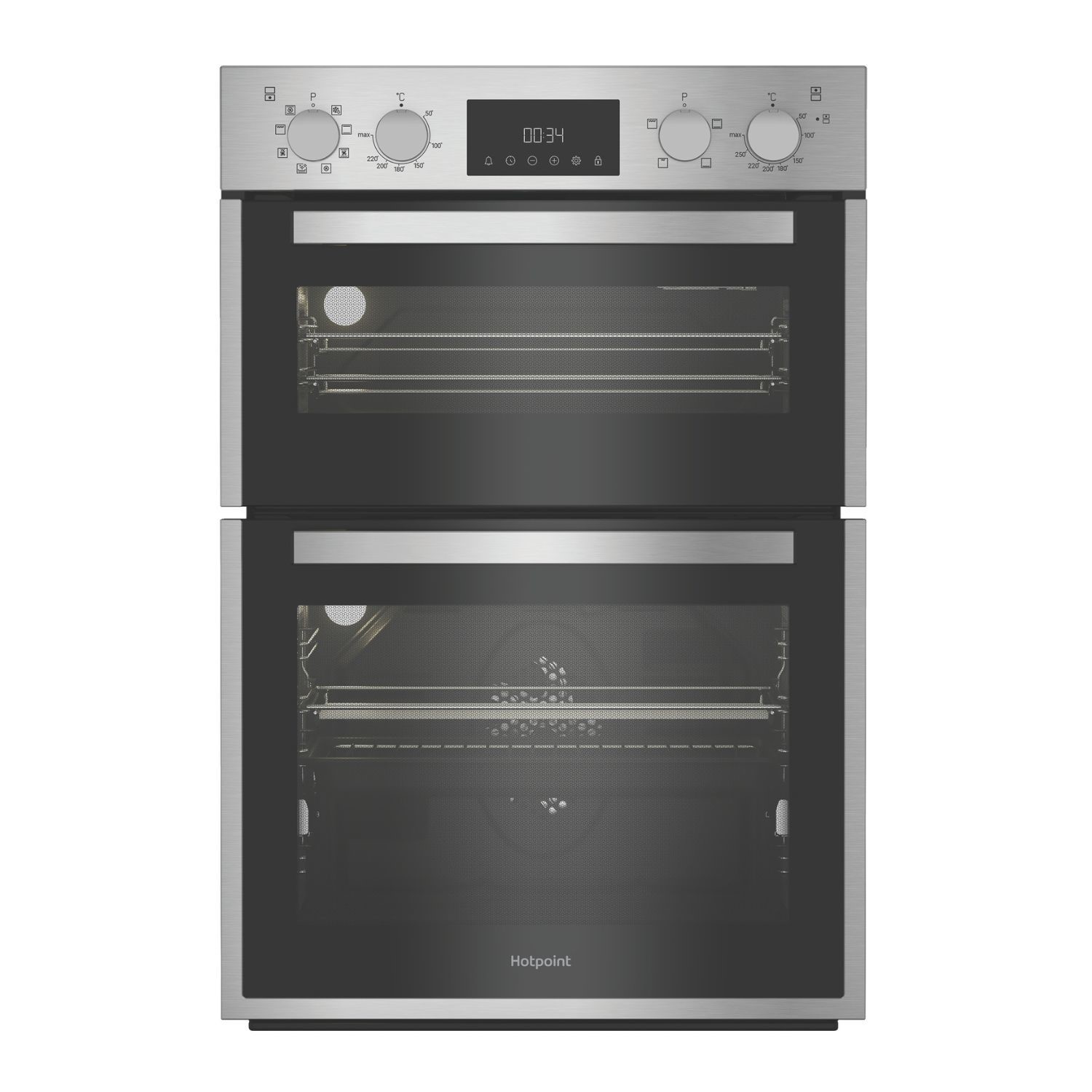 Hotpoint Stainless Steel Built-In Electric Double Oven - Size 59.4