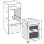 Refurbished Hotpoint DIH82D1IX 60cm Double Built-in Oven