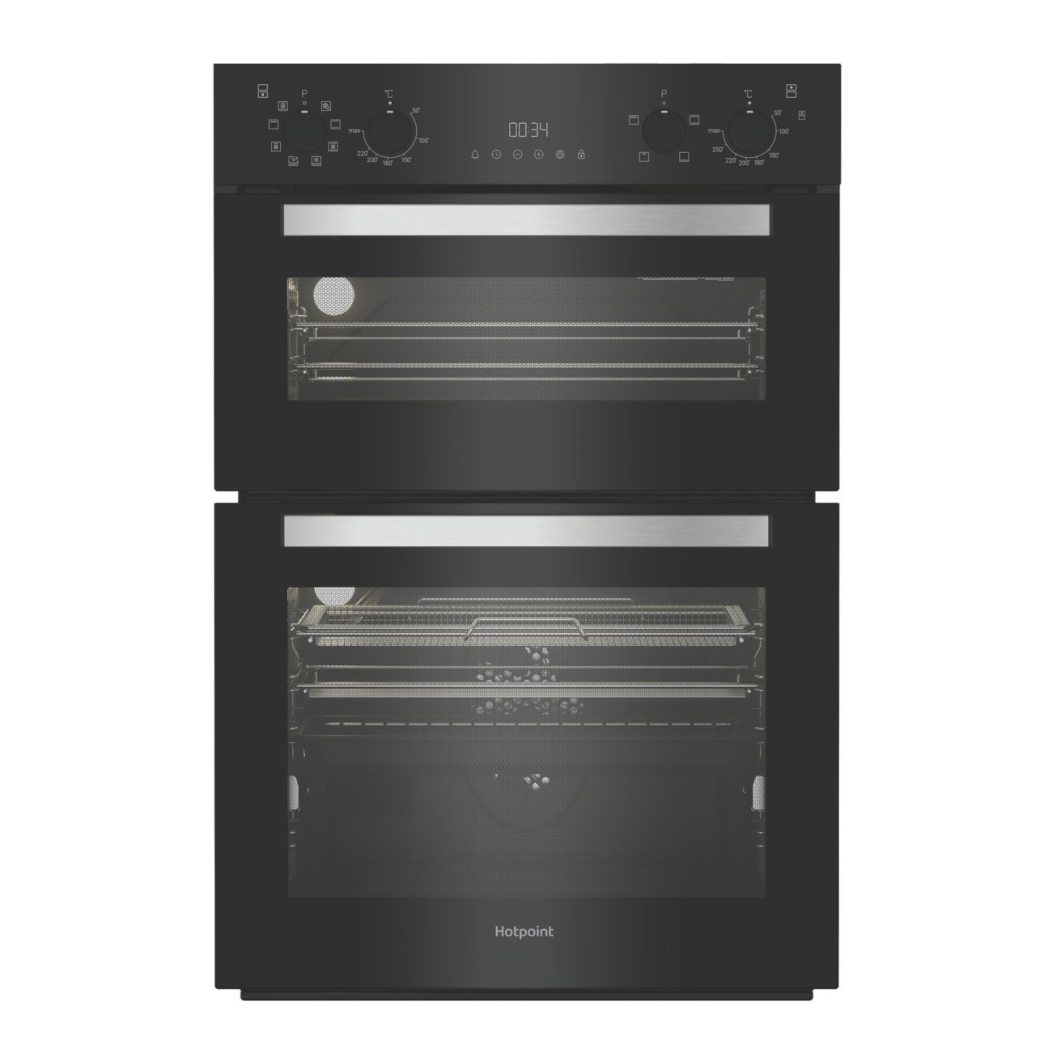 Hotpoint Dih82g1ab Built-In Electric Double Oven With Air Fry  DIH82G1AB