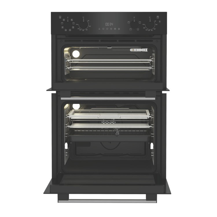 Hotpoint Built-In Electric Double Oven with Air Fry - Black
