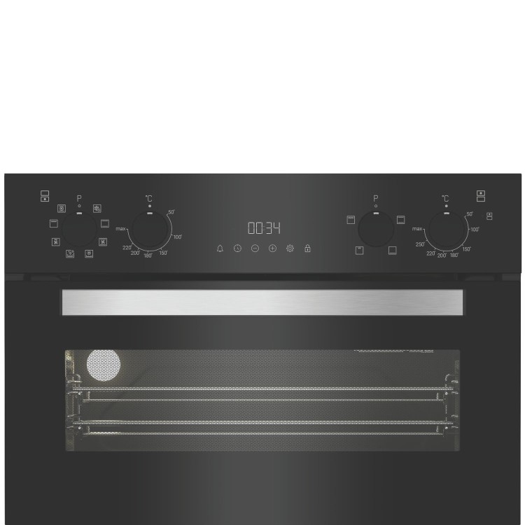 Hotpoint Built-In Electric Double Oven with Air Fry - Black