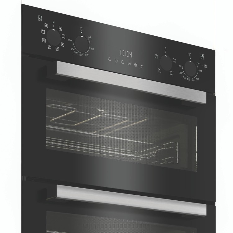 Hotpoint Built-In Electric Double Oven with Air Fry - Black
