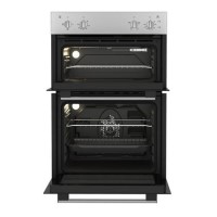 Indesit Electric Built In Double Oven - Silver