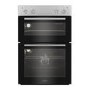 Indesit Electric Built In Double Oven - Silver