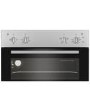 Indesit Electric Built In Double Oven - Silver