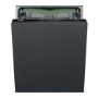 Smeg Integrated Dishwasher - Condenser Drying C-Rated Black Control Panel