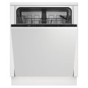 DIN15330 Beko Integrated Dishwasher - Quick&Shine D-Rated Black Control Panel