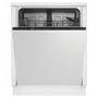 Beko Integrated Dishwasher - Quick&Shine D-Rated Black Control Panel
