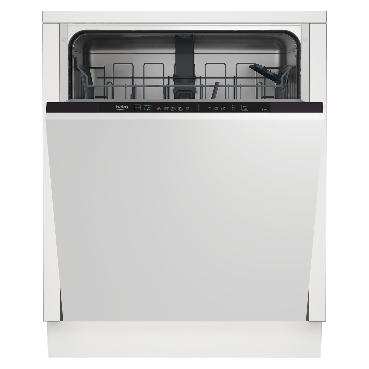 Integrated Dishwasher Quick&Shine D Rated Control Panel