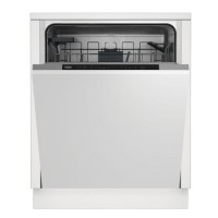 Beko Quick&Shine Integrated Dishwasher - D-Rated Black and silver control panel Beko Quick&Shine Integrated Dishwasher - D-Rated Black and silver control panel