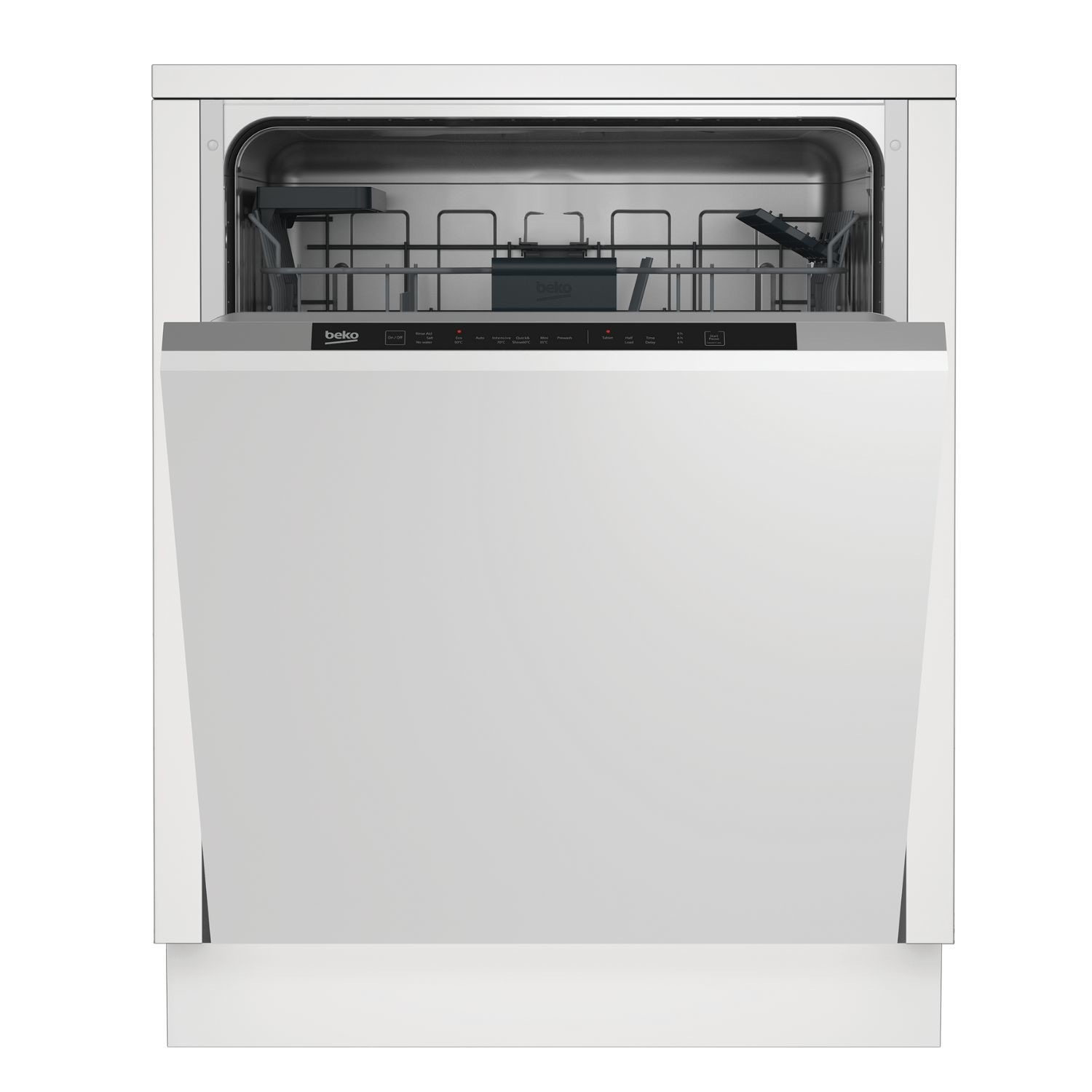 Beko Red Din16430 14 Place Settings Fully Integrated Dishwasher Size 59.8