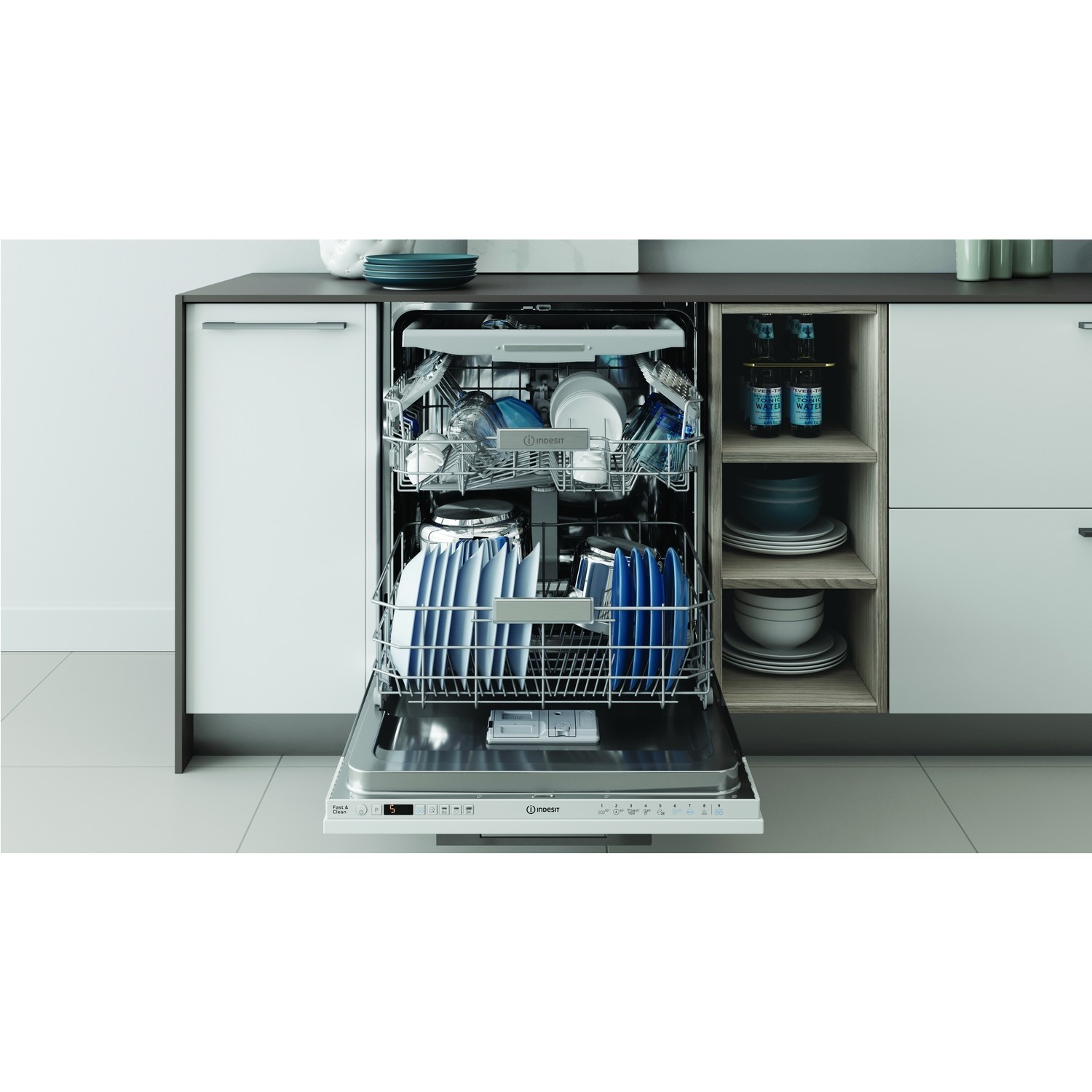 Indesit DIO3T131FE 14 Place Fully Integrated Dishwasher With Cutlery