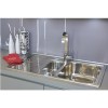 GRADE A1 - Reginox DIPLOMAT1.5 1.5 Bowl Reversible Inset Stainless Steel Sink