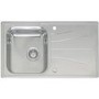 Reginox Diplomat 10 Reversible 1 Bowl Stainless Steel Sink & Thames Chrome Tap Pack