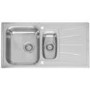 Reginox DIPLOMAT15ECO/THAMES Diplomat 15 Reversible 1.5 Bowl Stainless Steel Sink & Thames Chrome Tap Pack