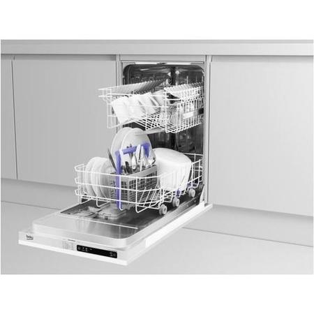 GRADE A2 - Beko DIS15011 10 Place Slimline Fully Integrated Dishwasher