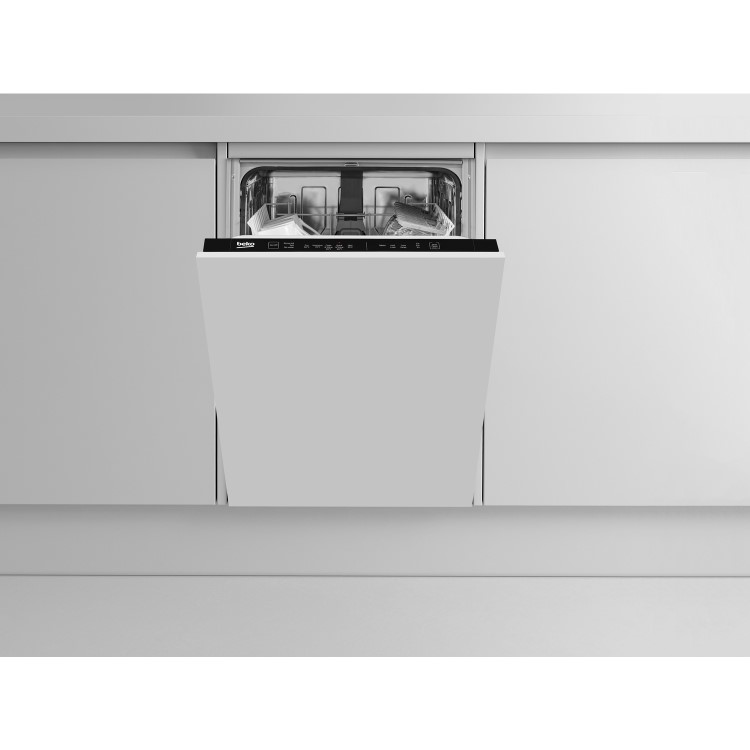 GRADE A2 - Beko DIS15012 10 Place Slimline Fully Integrated Dishwasher