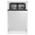 DIS15020 Beko Quick&Shine Integrated Slimline Dishwasher – Black Control Panel