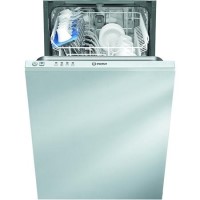 GRADE A1 - Indesit DISR14B1 10 Place Slimline Fully Integrated Dishwasher
