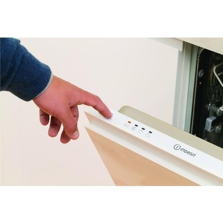 GRADE A1 - Indesit DISR14B1 10 Place Slimline Fully Integrated Dishwasher