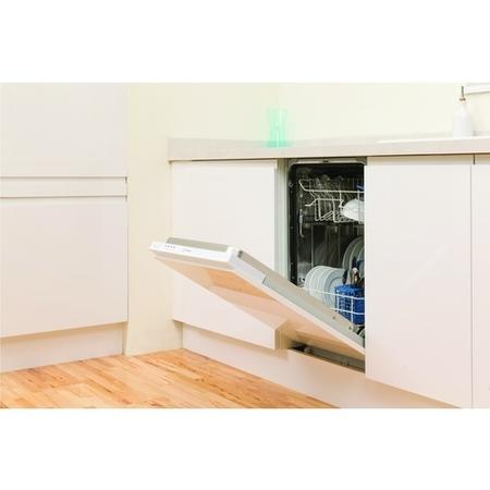 GRADE A1 - Indesit DISR14B1 10 Place Slimline Fully Integrated Dishwasher
