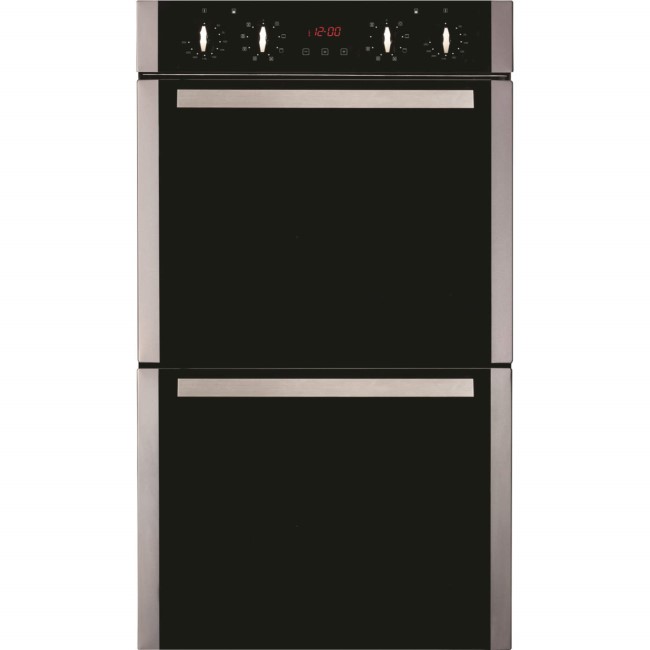 GRADE A2 - CDA DK1151SS Tall Electric Built In Double Oven - Stainless Steel